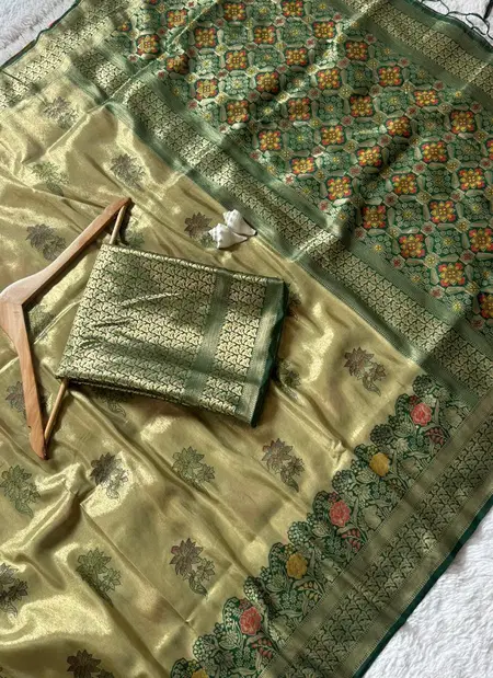 Fancy Tissue Pure Banarasi Zari Work Saree Wholesale In India